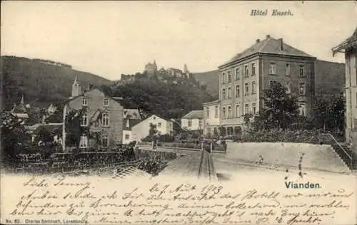 Ak Vianden Luxemburg, Hotel Ensch