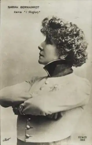 Ak Schauspielerin Sarah Bernhardt, Portrait