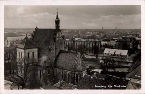 Ak Bydgoszcz Bromberg Westpreußen, Stadtansicht, Alte Pfarrkirche