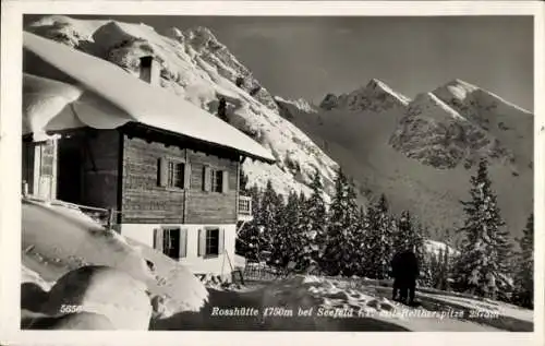 Ak Seefeld in Tirol, Rosshütte, Reitherspitze, Winterpanorama