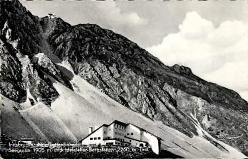 Ak Innsbruck in Tirol, Nordkettenbahn, Bergstation Hafelekar