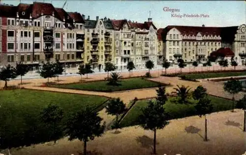 Ak Głogów Glogau Schlesien, König Friedrich Platz