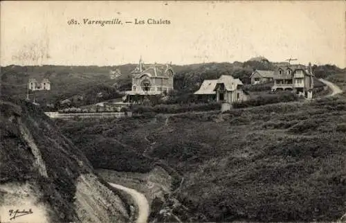 Ak Varengeville sur Mer Seine Maritime, Chalets