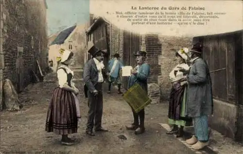 Ak Calvados Frankreich, Französische Tracht, Normandie, Menschen in Trachten