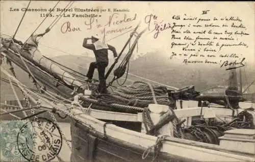 Ak Die Lieder von Botrel illustriert, Fanchette