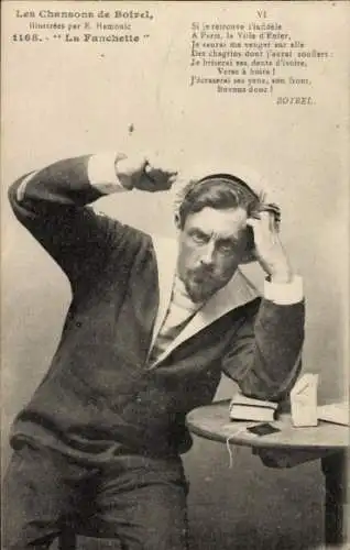 Ak Die Lieder von Botrel, La Fanchette