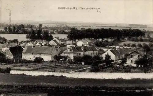 Ak Doue Seine et Marne, Panorama