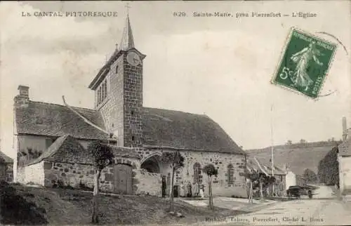 Ak Sainte-Marie Cantal, Kirche