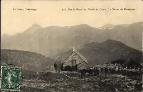 Ak Plomb Cantal, Route, Le Buron de Remberter