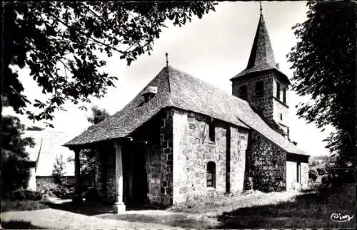 Ak St-Martin-Cantales Cantal, Kirche