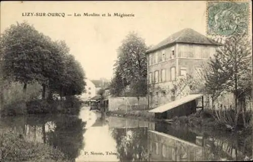 Ak Lizy sur Ourcq Seine et Marne, Les Moulins, la Megisserie