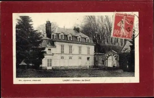 Passepartout Ak Lagny Seine et Marne, Chateau de Deuil