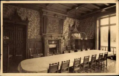 Ak Lagny Seine et Marne, Chateau de Fontenelle, Speisesaal