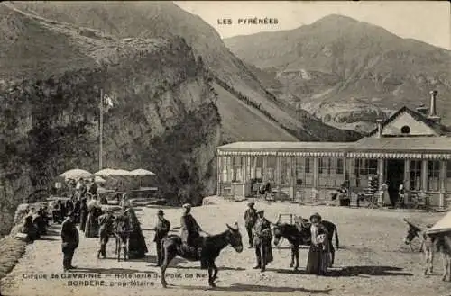 Ak Gavarnie Hautes Pyrénées, Hoteliere du Pont de Nei, Bordere