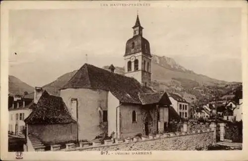 Ak Arrens Hautes-Pyrénées, Kirche