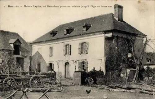 Ak Bartrès Hautes-Pyrénées, Maison Legues, ou Bernadette passa son enfance jusqu'a l'age de douze