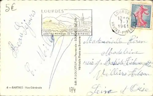 Ak Bartres Hautes Pyrénées, Panorama