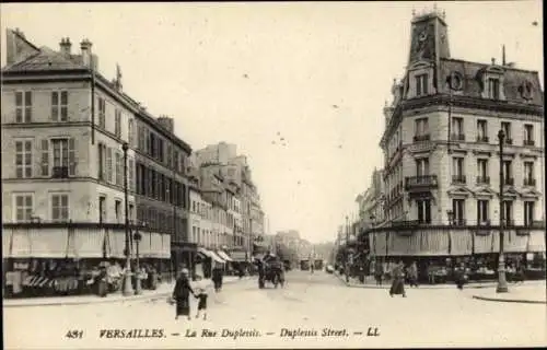 Ak Versailles-Yvelines, Rue Duplessis