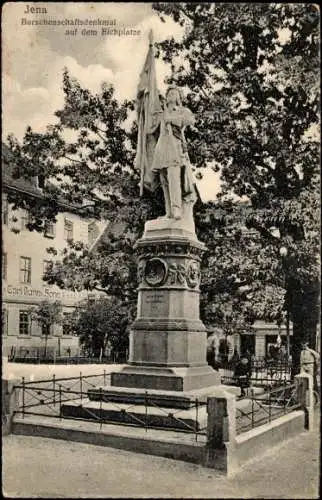 Ak Jena in Thüringen, Bicplatze, Burschenschaftsdenkmal