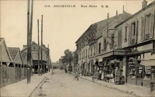 Ak Adamville Val de Marne, Rue Aline