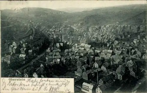 Ak Idar Oberstein an der Nahe, Teilansicht