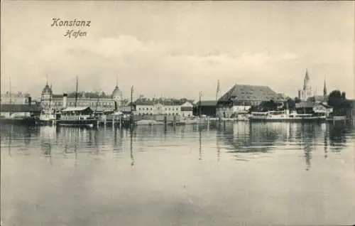 Ak Konstanz am Bodensee, Hafen