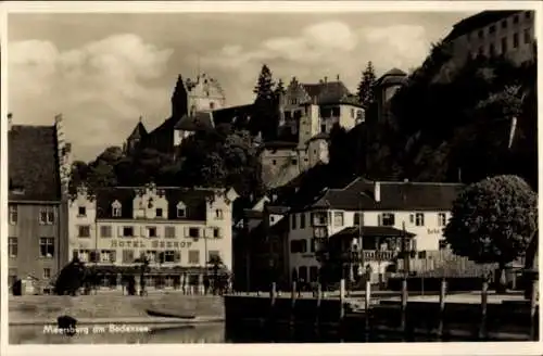 Ak Meersburg am Bodensee, Teilansicht, Hotel Seehof