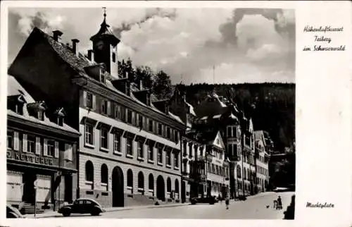 Ak Triberg im Schwarzwald, Marktplatz, Ketterer