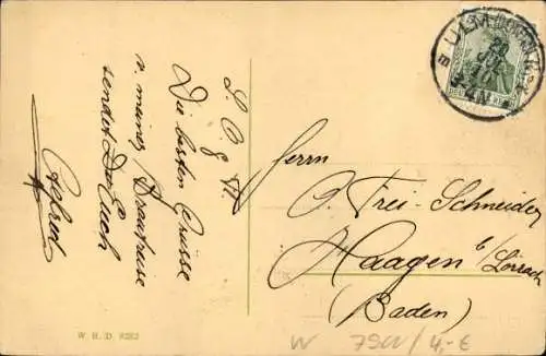 Ak Ulm an der Donau, Teilansicht, Wohnhäuser, Kirche