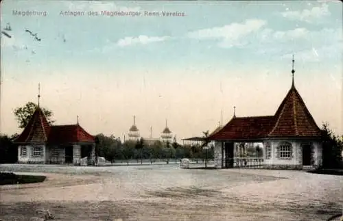 Ak Magdeburg an der Elbe, Anlagen des Magdeburger Renn-Vereins