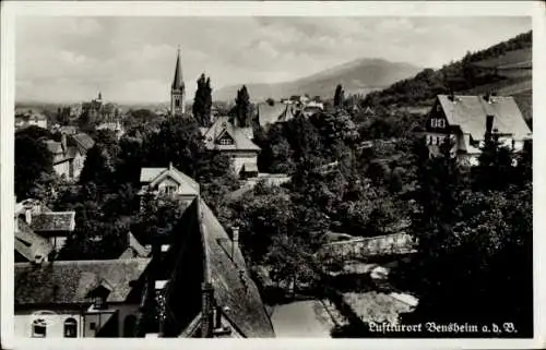 Ak Bensheim an der Bergstraße Hessen, Teilansicht