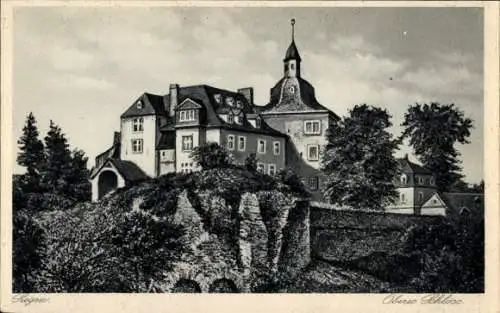 Ak Siegen in Westfalen, oberes Schloss