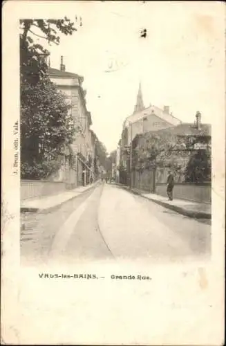 Ak Vals les Bains Ardèche, Grande Rue