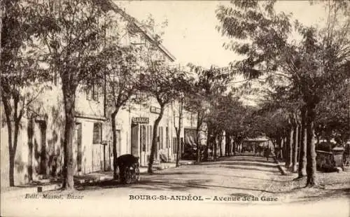 Ak Bourg Saint Andéol Ardèche, Avenue de la Gare