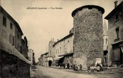 Ak Andance Ardèche, Feudalturm