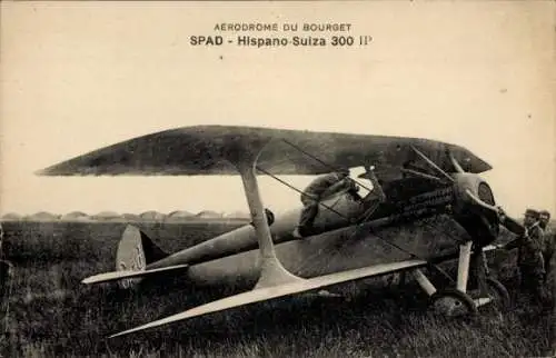 Ak Le Bourget Seine Saint Denis, Aerodrome, Spad, Hispano Suiza, Militärflugzeug