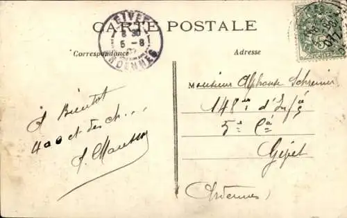 Ak Paris XVI., Zeppelin Patrie, Revue 14. Juli 1907, Longchamps