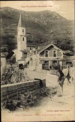 Ak Luzenac Ariège, Kirche, Avenue du Pont