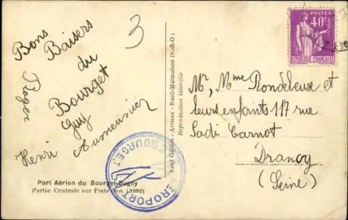 Ak Bourget Savoie, Flughafen, Flugzeug