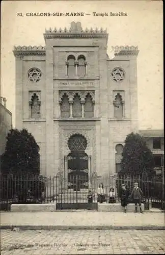 Judaika Ak Chalons sur Marne, Synagoge