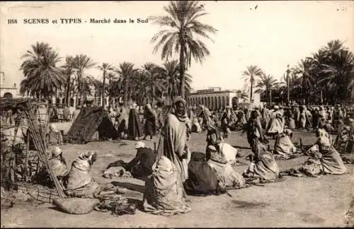 Ak Algerier, Marsch im Süden