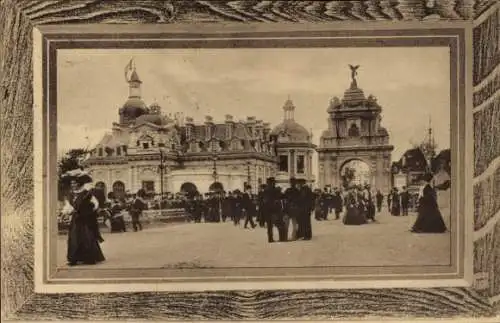 Ak Brüssel Brüssel, Weltausstellung 1910, Eingang zur Brüsseler Messe