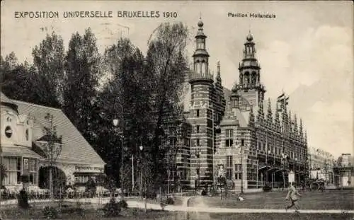 Ak Brüssel, Niederländischer Pavillon, Weltausstellung 1910