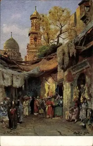 Künstler Ak Weescks, Kairo Kairo Ägypten, Rue