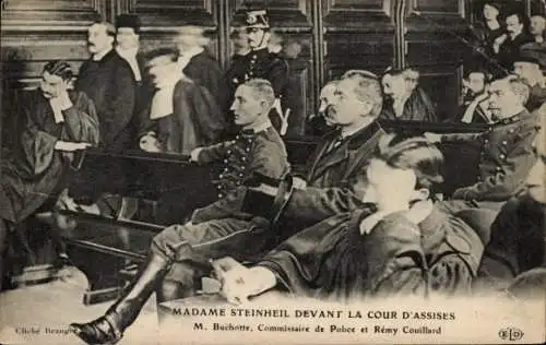 Ak Cour d'Assises, Affaire Steinheil, Marguerite Steinheil, Geliebte von Felix Faure