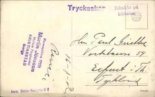 Ak Kristianstad Schweden, Frimurarehotellet