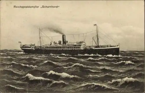 Ak Reichspostdampfer Scharnhorst, Norddeutscher Lloyd Bremen