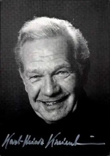 Ak Schauspieler Karl-Heinz Kreienbaum, Portrait, Autogramm