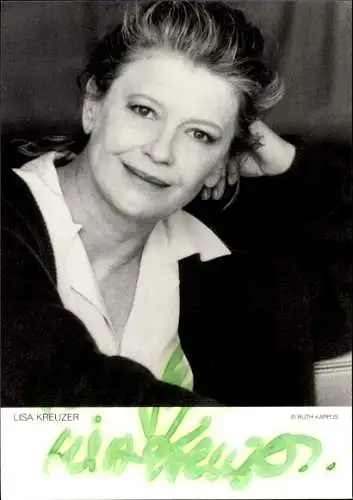 Ak Schauspielerin Lisa Kreuzer, Portrait, Autogramm