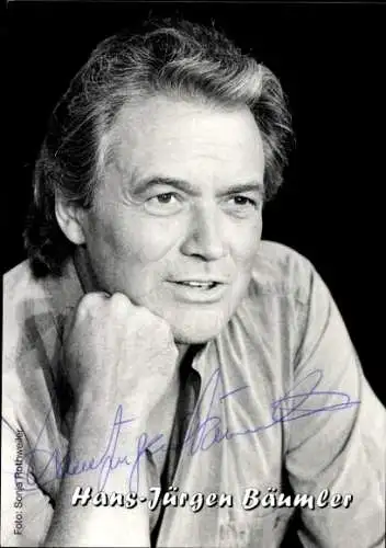 Ak Schauspieler und Eiskunstläufer Hans-Jürgen Bäumler, Portrait, Autogramm